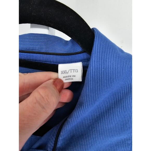 Cutter & Buck mens Sz XXL Short Sleeve Polo Shirt Golf Athletic Blue - Picture 3 of 4